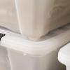 imageIRIS USA 54 Qt Stackable Plastic Storage Bins with Lids 6 Pack  BPAFree Made in USA  Discreet Organizing Solution Latches Durable Nestable Containers Secure Pull Handle  PearlPearl
