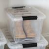 imageIRIS USA 54 Qt Stackable Plastic Storage Bins with Lids 6 Pack  BPAFree Made in USA  Discreet Organizing Solution Latches Durable Nestable Containers Secure Pull Handle  PearlClear
