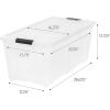 imageIRIS USA 84 Qt Stackable Plastic Storage Bins with Lids 2 Pack  BPAFree Made in USA  SeeThrough Organizing Solution Latches Durable Nestable Containers Secure Pull Handle  ClearClear