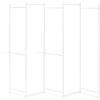 imageIRIS USA 5 Panels Collapsible Clothes Rack with 2 Shelves Customizable Garment Rack Foldable Clothes Drying Rack Locked and Leveled Perfect for any Space Modern and Fashionable White