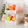 imageIRIS USA Clear Plastic Stackable Storage Bins Medium  8 Pack Open Front Fridge Pantry Kitchen Closet Cabinet Bathroom Organizer Basket for Organizing Snack Cans Office Supplies and Coffee PodsJumbo  4 Pack