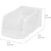 imageIRIS USA Clear Plastic Stackable Storage Bins Medium  8 Pack Open Front Fridge Pantry Kitchen Closet Cabinet Bathroom Organizer Basket for Organizing Snack Cans Office Supplies and Coffee PodsMedium  8 Pack