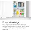 imageIRIS USA Clear Plastic Stackable Storage Bins Medium  8 Pack Open Front Fridge Pantry Kitchen Closet Cabinet Bathroom Organizer Basket for Organizing Snack Cans Office Supplies and Coffee PodsLarge  8 Pack