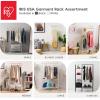 imageIRIS USA Large Metal Garment and Accessories Rack for Hanging and Displaying Clothes White