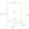 imageIRIS USA Large Metal Garment and Accessories Rack for Hanging and Displaying Clothes White
