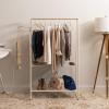 imageIRIS USA Large Metal Garment and Accessories Rack for Hanging and Displaying Clothes White