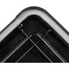 imageIRIS USA WeatherPro 19 Qt Storage Bins with Lids 6 Pack BPAFree Plastic Gasket Box with Tight Latch and Seal Stackable Nestable Tote Tub  ClearBlackBlack
