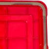 imageIRIS USA WeatherPro Light and Garland Holiday Decor Home Organizer with Light Reel Inserts Holiday Storage for Lights Garlands Decorations and Decorations with Seal Latching Lid 6 Pack ClearRed