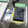 imageIris Ohyama SBXA5SH Handbag Safe Dial Type Double Lock A5 Top Operation Double Tray Dark Blue85cm