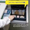 imageIris Ohyama SBXA5SH Handbag Safe Dial Type Double Lock A5 Top Operation Double Tray Dark Blue85cm
