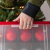 imageOrnament Storage Box with Attached Lid Stores 75 Ornaments per Bin 2Pack Stackable Durable Christmas Storage Organization Container Bin for Holiday Decorations and Accessories ClearRed