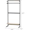 imageSWR4 Bakers Rack with Storage Adjustable Shelves Coffee Station Small Closet Organizer2 Adjustable Shelves