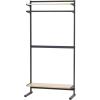 imageSWR4 Bakers Rack with Storage Adjustable Shelves Coffee Station Small Closet Organizer2 Adjustable Shelves