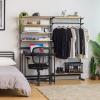 imageSWR4 Bakers Rack with Storage Adjustable Shelves Coffee Station Small Closet Organizer4 Adjustable Shelves