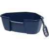 imageIRIS USA Jumbo Cat Litter Box with Scoop Open Top High Sided Kitty Litter Pan NavyNavy
