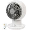 imageIRIS USA WOOZOO Desk Fan with Remote Oscillating Table Air Circulator 10 Speeds 92ft Max Air Distance 120 Adjustable Tilt 35db Low Noise Motor Small Fan for Bedroom Office Dorm White