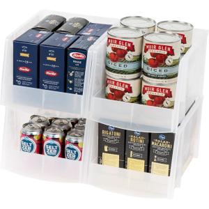 imageIRIS USA Clear Plastic Stackable Storage Bins Medium  8 Pack Open Front Fridge Pantry Kitchen Closet Cabinet Bathroom Organizer Basket for Organizing Snack Cans Office Supplies and Coffee PodsJumbo  4 Pack