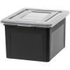 imageIRIS Dual Purpose Letter and Legal Size File Box 4 Pack BlackClearClassicLid