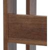 imageIRIS USA 3Tier 8quot Slim Open Wooden Bookshelf with Adjustable Shelves Easy Assembly Bookcase Farmhouse Shelf for Small Spaces Bedroom Office Living Room Indoor Brown