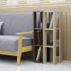 imageIRIS USA 3Tier 8quot Slim Open Wooden Bookshelf with Adjustable Shelves Easy Assembly Bookcase Farmhouse Shelf for Small Spaces Bedroom Office Living Room Indoor Brown