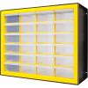 imageIRIS USA Plastic Drawer Storage Organizer 24Drawer Teacher Toolbox Bead Small Parts Organizer Cabinet for Hardware Crafts Nuts Bolts Tools Sticker Home Business Scrapbook Art Hobby Garage  YellowYellow