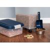 imageIRIS USA WeatherPro Airtight Pet Food Storage Container Up to 12Lbs Dog Cat Bird and Other Pet Food Storage Bin Keep Pests Out Translucent Body BPA Free Stackable Navy11 lbs