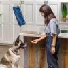 imageIRIS USA WeatherPro Airtight Pet Food Storage Container Up to 12Lbs Dog Cat Bird and Other Pet Food Storage Bin Keep Pests Out Translucent Body BPA Free Stackable Navy14 lbs