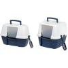 imageIRIS USA Jumbo and Corner Cat Litter Box with Scoop Set 2 Pack NavyNavy