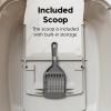 imageIRIS USA Cat Litter Box with Front Door Flap Handle and Scoop Dark Gray  Extra Sticky Lint Roller Value Pack Comes with Storage Box Standard and THandle Roller Refills 1260 Sheets TotalJumbo Enclosed  Lint Roller