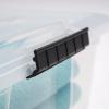 imageIRIS USA 33 Qt Stackable Plastic Storage Bins with Lids 8 Pack  BPAFree Made in USA  Discreet Organizing Solution Latches Durable Nestable Containers Secure Pull Handle  PearlClear