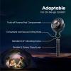 imageIRIS USA WOOZOO 35quot Cordless Portable Personal Fan with Flexible Tripod Stand 10Hour Runtime 360 Tilt 3 Speeds LED Light Mosquito Repellent Tray USBC Charging for IndoorOutdoor Use Black