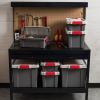 imageIRIS USA 5 Gallon Lockable Storage Totes with Lids 6 Pack  Gray HeavyDuty Durable Stackable Containers Large Garage Organizing Bins Moving Tubs Rugged Sturdy Equipment Utility Tool Box5 Gal  6 Pack