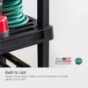 imageIRIS USA 5Shelf Heavy Duty Deep Plastic Storage Shelves 750lb Capacity 75quot H x 36quot W x 24quot D Large Modular Shelving Unit Storage Organizer for Garage Home ampamp Bathroom Rack  Black5Tier