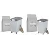 imageIRIS USA Dog Food Storage Container 40 lbs Wheels Airtight Lid Scoop Gray  Extra Sticky Lint Roller Value Pack Comes with Storage Box Standard and THandle Roller Refills 1260 Sheets TotalGrayDark Gray