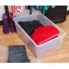 imageIRIS USA 132 Qt Stackable Plastic Storage Bins with Lids 1 Pack  BPAFree SeeThrough Organizing Solution Latches Durable Nestable Containers Secure Pull Handle Made in USA  ClearClear