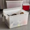 imageIRIS USA 6Pack Storage Bins with Lids 6 Quart Shoe Boxes Clear Stackable Containers Organize Shoes Closet Shelves Classroom Organization Teacher Tools Game Storage  BPAFree Plastic144 Qt  3 Pack