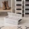 imageIRIS USA 6Pack Storage Bins with Lids 6 Quart Shoe Boxes Clear Stackable Containers Organize Shoes Closet Shelves Classroom Organization Teacher Tools Game Storage  BPAFree Plastic6 Qt  10 Pack