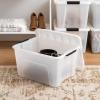 imageIRIS USA 6Pack Storage Bins with Lids 6 Quart Shoe Boxes Clear Stackable Containers Organize Shoes Closet Shelves Classroom Organization Teacher Tools Game Storage  BPAFree Plastic40 Qt  4 Pack