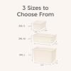 imageIRIS USA 7 Qt Plastic Basket Storage Bins with Lids Small 4Pack Stackable Lidded Storage Organizer Bins for Kitchen Bathroom and Bedroom PearlOff White