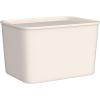 imageIRIS USA 7 Qt Plastic Basket Storage Bins with Lids Small 4Pack Stackable Lidded Storage Organizer Bins for Kitchen Bathroom and Bedroom PearlOff White