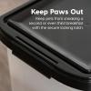 imageIRIS USA Airtight Dog Food Storage Container 25 lbs Removable Wheels for Dog Cat Bird and Other Pets Food Storage Bin Keep Fresh Made in USA ClearDark GrayPearlBlack