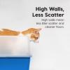 imageIRIS USA Cat Litter Box with High Walls and Handles Made with Flexible Plastic Sage GreenBlue