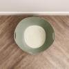 imageIRIS USA Cat Litter Box with High Walls and Handles Made with Flexible Plastic Sage GreenSage Green