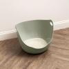 imageIRIS USA Cat Litter Box with High Walls and Handles Made with Flexible Plastic Sage GreenSage Green
