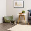 imageIRIS USA Cat Litter Box with High Walls and Handles Made with Flexible Plastic Sage GreenSage Green