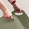 imageIRIS USA Cat Litter Box with High Walls and Handles Made with Flexible Plastic Sage GreenSage Green