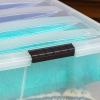 imageIRIS USA 2Pack Storage Bins with Lids 72 Quart Made in USA Stackable SeeThrough Organizing Solution Latches Durable Nestable Containers Secure Pull Handle BPAFree Plastic94 Qt  4 Pack