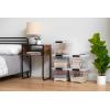 imageIRIS USA 2Pack Storage Bins with Lids 72 Quart Made in USA Stackable SeeThrough Organizing Solution Latches Durable Nestable Containers Secure Pull Handle BPAFree Plastic19 Qt  4 Pack