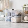 imageIRIS USA 2Pack Storage Bins with Lids 72 Quart Made in USA Stackable SeeThrough Organizing Solution Latches Durable Nestable Containers Secure Pull Handle BPAFree Plastic72 Qt  2 Pack