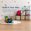 imageIRIS USA 6Cube Modular Wire Cube Storage Organizer Adjustable ampamp Expandable Metal Shelving for Closet Bathroom ampamp Home Storage Stackable Wire Grid 60 lb Capacity BlackCube  6 Pack